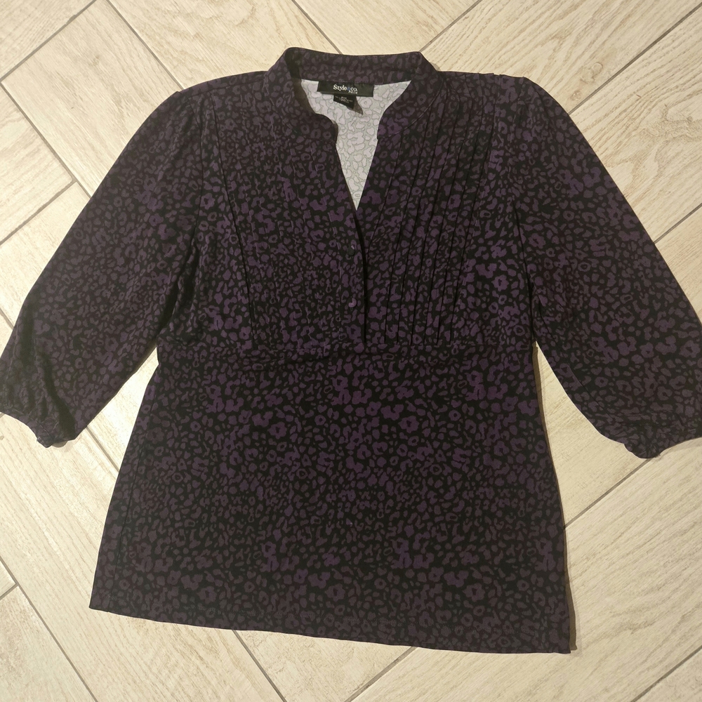 Style & Co Purple Leopard
